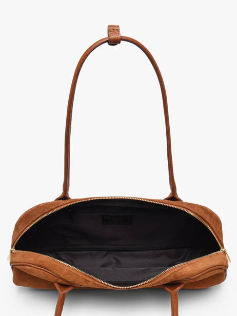 Shoulder Bag Velvet Caviar Leather Milano Brown velvet caviar VC25112 other view 3