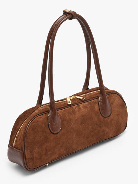 Sac Porté épaule Velvet Caviar Cuir Milano Marron velvet caviar VC25112 vue secondaire 2