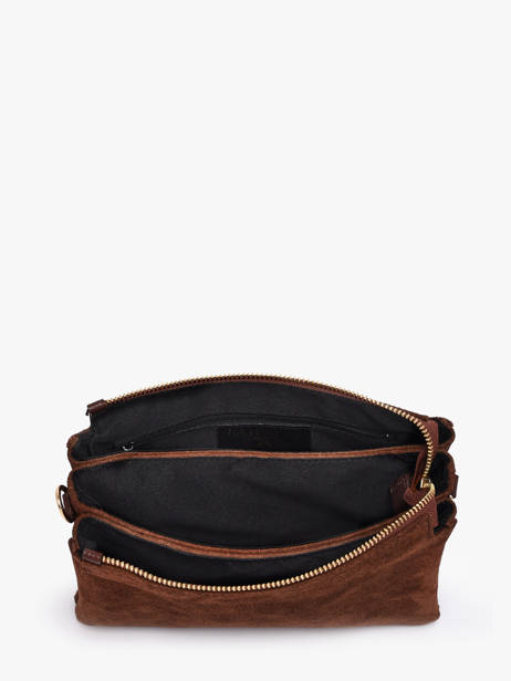 Shoulder Bag Velvet Caviar Leather Milano Brown velvet caviar VC24117 other view 3