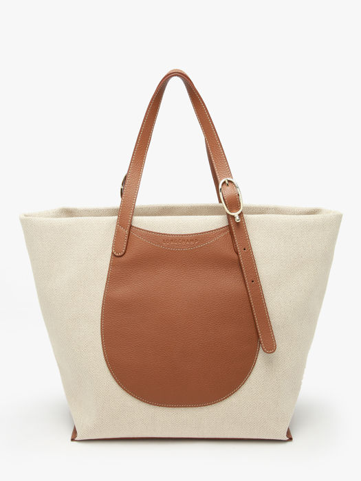 Longchamp Le foulonné toile Hobo bag Brown