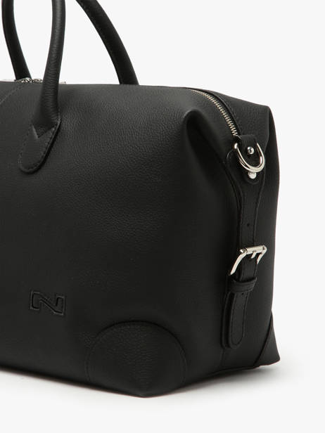 Leather Hamilton Satchel Nathan baume Black drive 3 other view 2