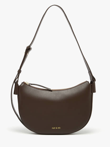 Shoulder Bag Vintage Leather Nat et nin Brown vintage LUNE