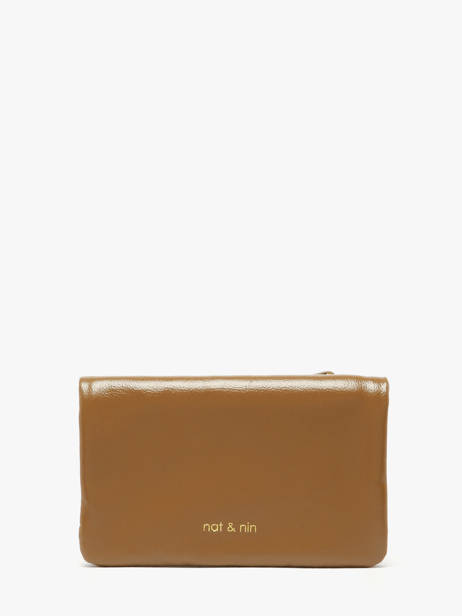 Portefeuille Winnie Cuir Nat et nin Marron vintage WINNIE