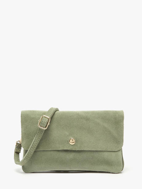 Sac Bandoulière Velvet Cuir Milano Vert velvet VE23067O
