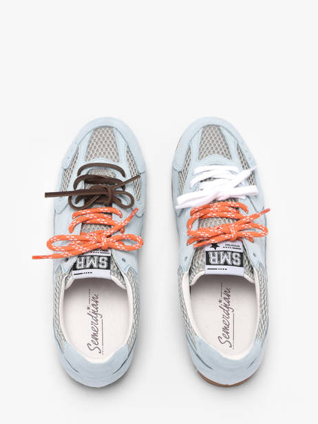 Sneakers Billie En Cuir Semerdjian Bleu women BILLI243 vue secondaire 3