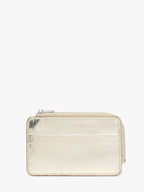 Card Holder Caviar Leather Crinkles Gold caviar 14318 other view 2