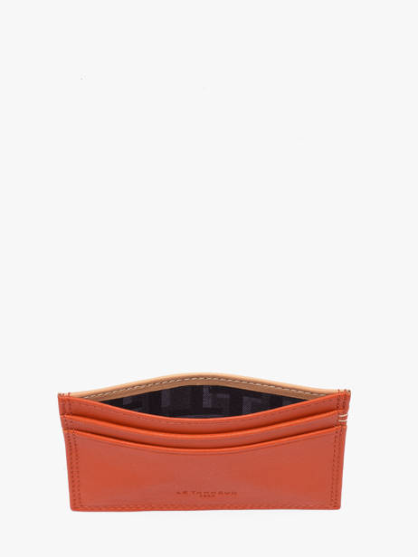 Leather Martin Card Holder Le tanneur Orange martin TMIN3500 other view 1