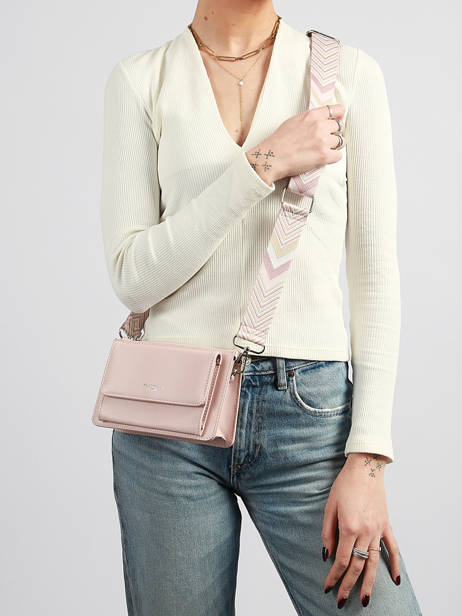 Sac Bandoulière Saffiano Miniprix Rose saffiano F5023 vue secondaire 1