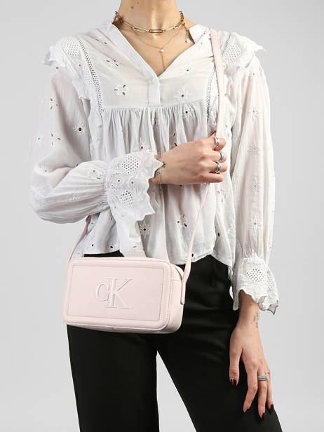 Shoulder Bag Bold Monogram Calvin klein jeans Pink bold monogram 4F3220G other view 1