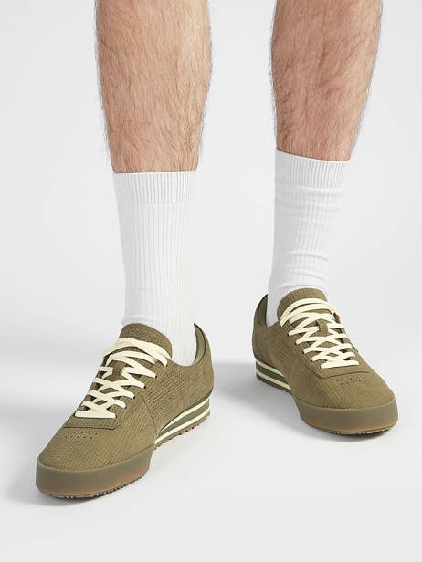 Sneakers En Cuir Lacoste Vert men 1SMA0067 vue secondaire 1