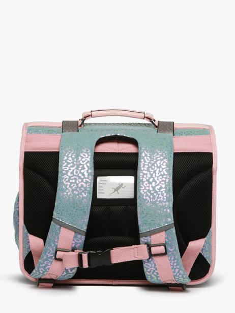 Cartable 2 Compartiments Cameleon Bleu vintage fantasy PBVGCA38 vue secondaire 4