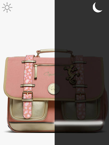 Cartable 2 Compartiments Cameleon Rose vintage fantasy PBVGCA38 vue secondaire 8