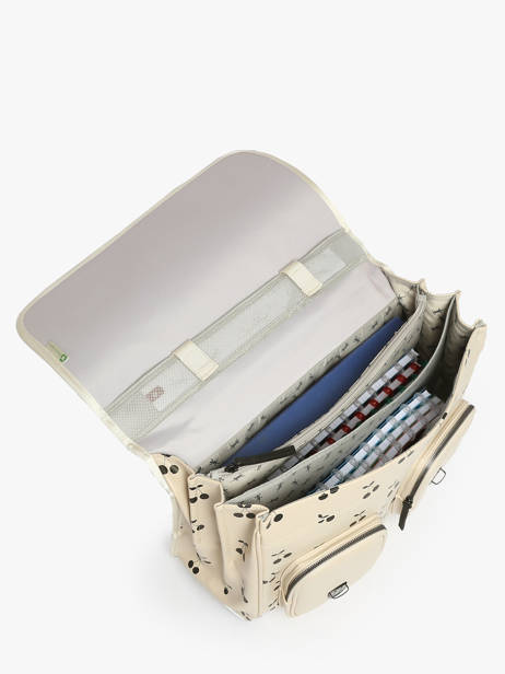 3-compartment Satchel Cameleon Beige vintage north PBVWCA41 other view 3