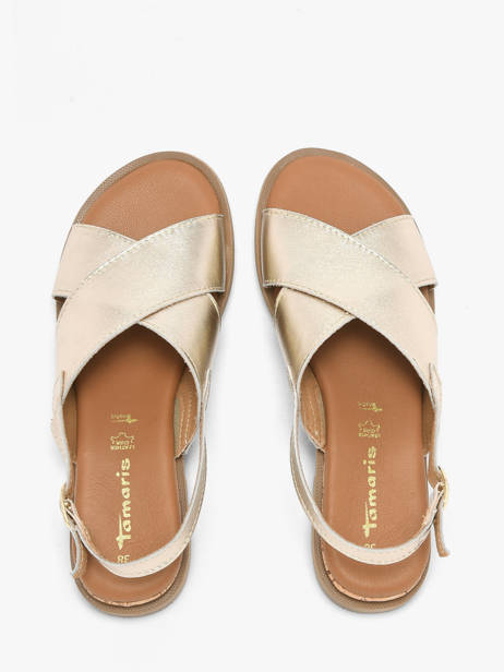 Sandales En Cuir Tamaris Or women 44 vue secondaire 3