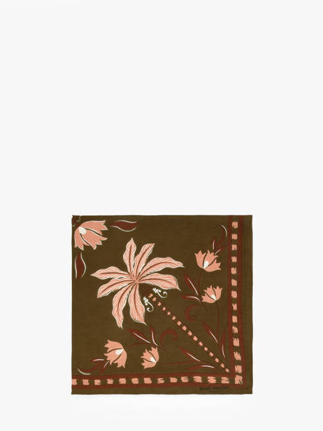 Foulard Bindi atelier Vert floral FM