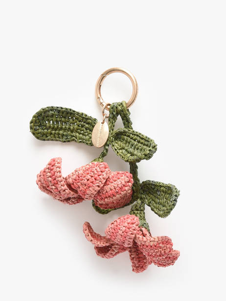 Bijou De Sac Lys Raphia Vanessa bruno Rose charms 96V42673