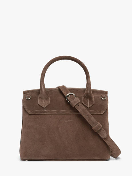 Sac Bandoulière Clarita Cuir Daim Nathan baume Marron nathan 18S vue secondaire 5