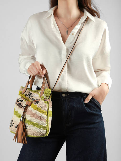 Sac Seau S Lancel Plage Crochet Lancel Vert summer capsule A14004 vue secondaire 1