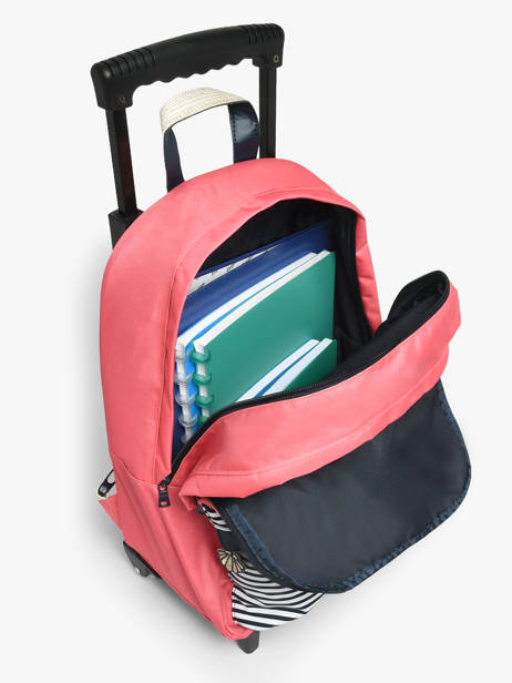 Sac A Dos à Roulettes 2 Compartiments Tann's Rose les fantaisies f 73213 vue secondaire 3