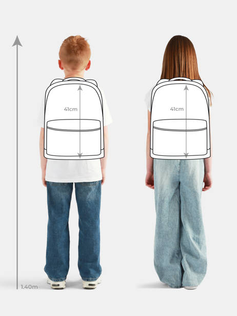 Sac à Dos 2 Compartiments Tann's Multicolore les fantaisies f 63229 vue secondaire 1