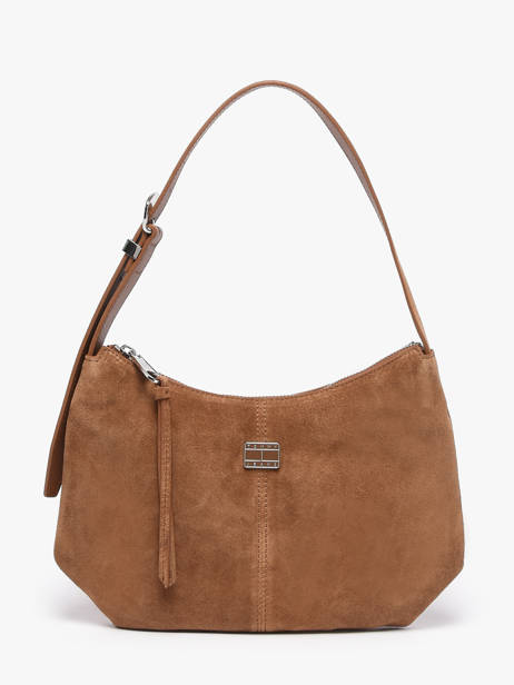 Sac Porté épaule Tjw Slouchy Cuir Tommy hilfiger Marron tjw slouchy AW18859
