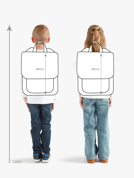 Sac à Dos Hello hossy Bleu cool kids MS6 vue secondaire 1