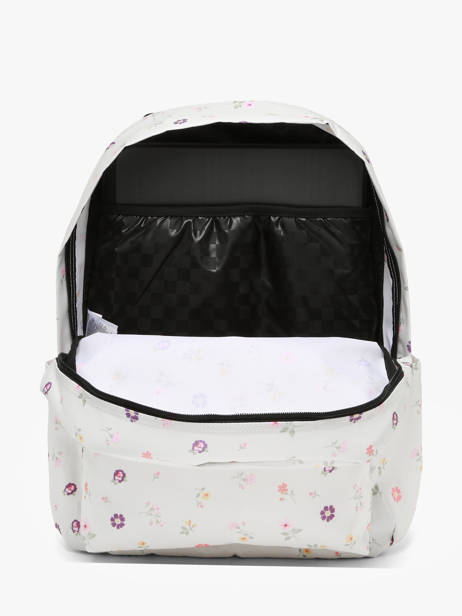 Sac à Dos 1 Compartiment Vans Blanc backpack VN000H4W vue secondaire 2