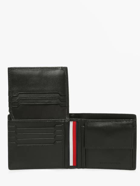 Portefeuille Cuir Tommy hilfiger Noir th soho AM14503 vue secondaire 2